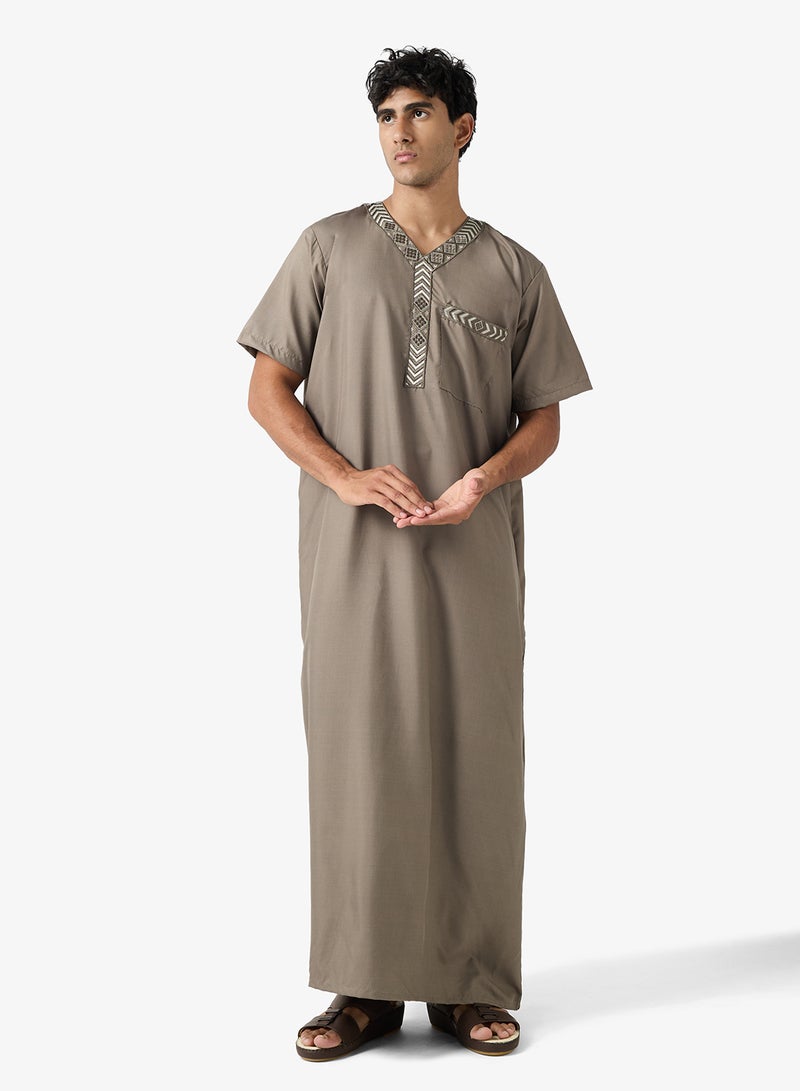 روبرت وود ثوب كلاسيكي بياقة على شكل حرف - Image 4